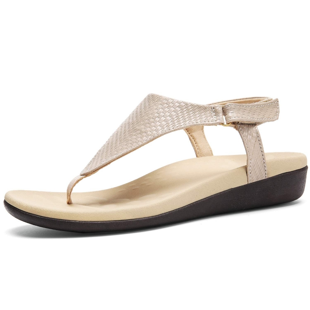 Women's Arch‎ Support Sandals Orthotic Adjustable Memory Foam Flip Flops Size 8